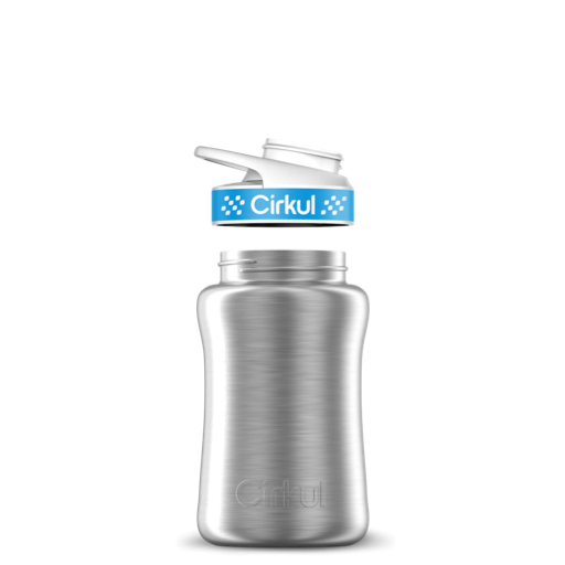 12oz. Stainless Steel Bottle & Comfort Grip Lid M8