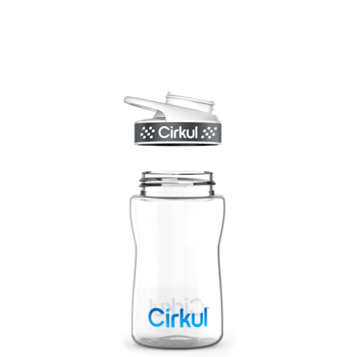 12oz. Plastic Bottle & Comfort Grip Lid I7