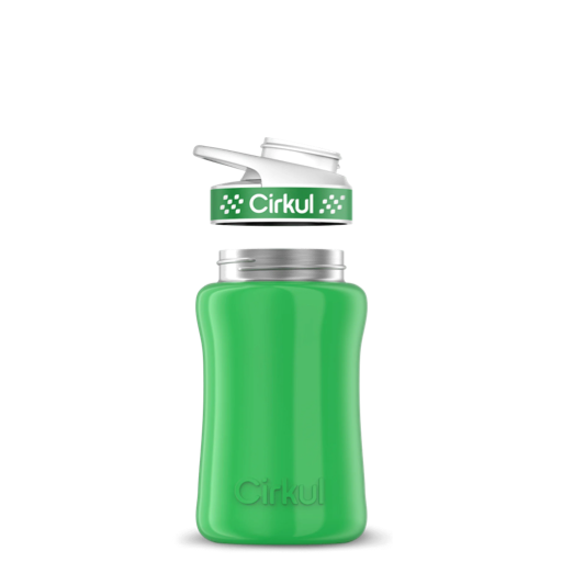 12oz. Stainless Steel Bottle & Comfort Grip Lid M8