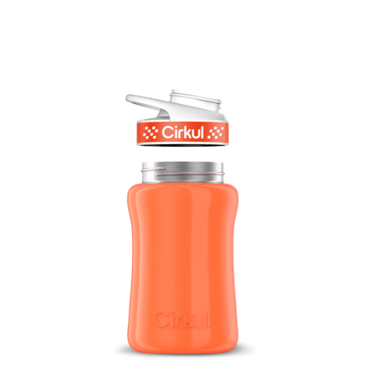 12oz. Stainless Steel Bottle & Comfort Grip Lid M8