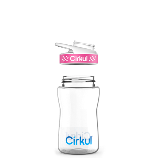 12oz. Plastic Bottle & Comfort Grip Lid P0