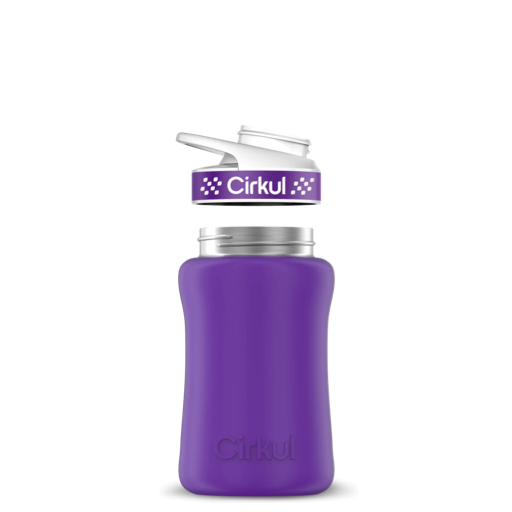 12oz. Stainless Steel Bottle & Comfort Grip Lid M8