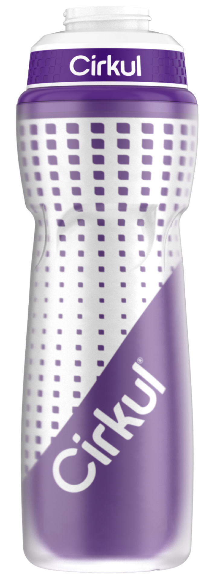 22oz. Insulated Squeeze Plastic Bottle & Sport Lid F6