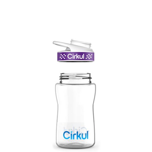 12oz. Plastic Bottle & Comfort Grip Lid P0