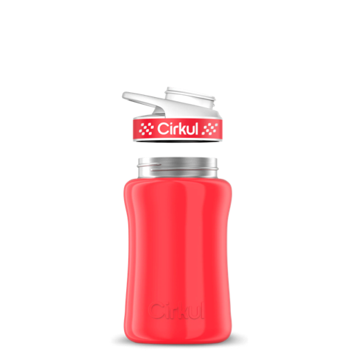12oz. Stainless Steel Bottle & Comfort Grip Lid M8