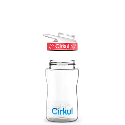 12oz. Plastic Bottle & Comfort Grip Lid P0