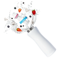 22oz. White Stainless Steel Bottle & Comfort-Grip Lid U3