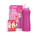32oz. Hot Pink Stainless Steel Bottle Starter Kit C8