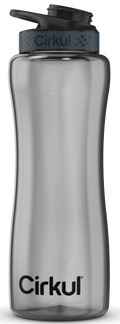 32oz. Black Tint Plastic Bottle & Comfort-Grip Lid T8