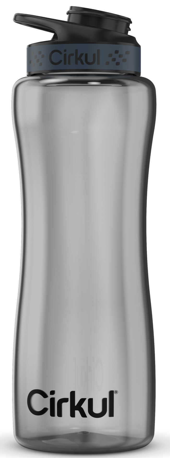 32oz. Black Tint Plastic Bottle & Comfort-Grip Lid T8