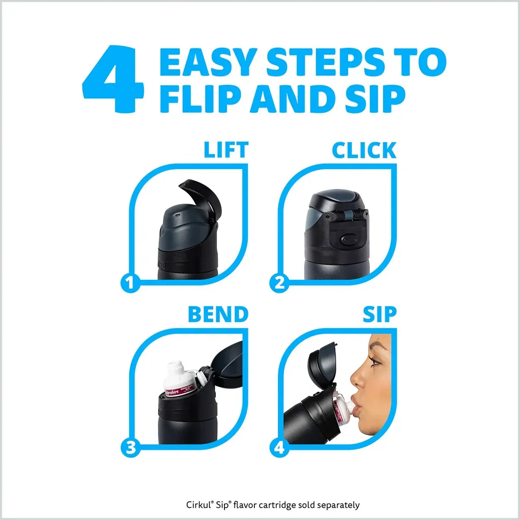 26oz. Onyx StrawSip™ Flip Bottle W4